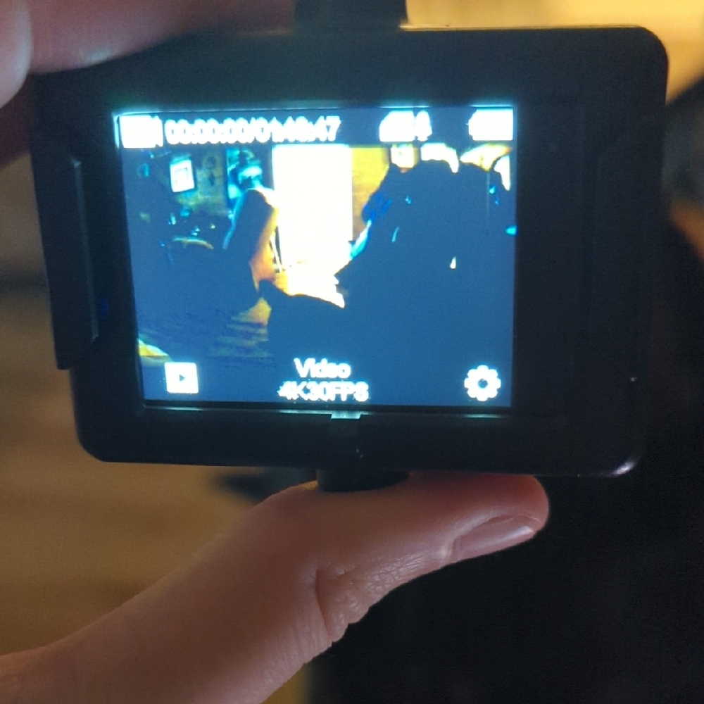 Compact Black Action Camera